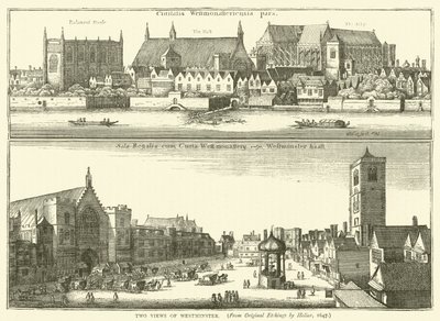 Deux vues de Westminster, d